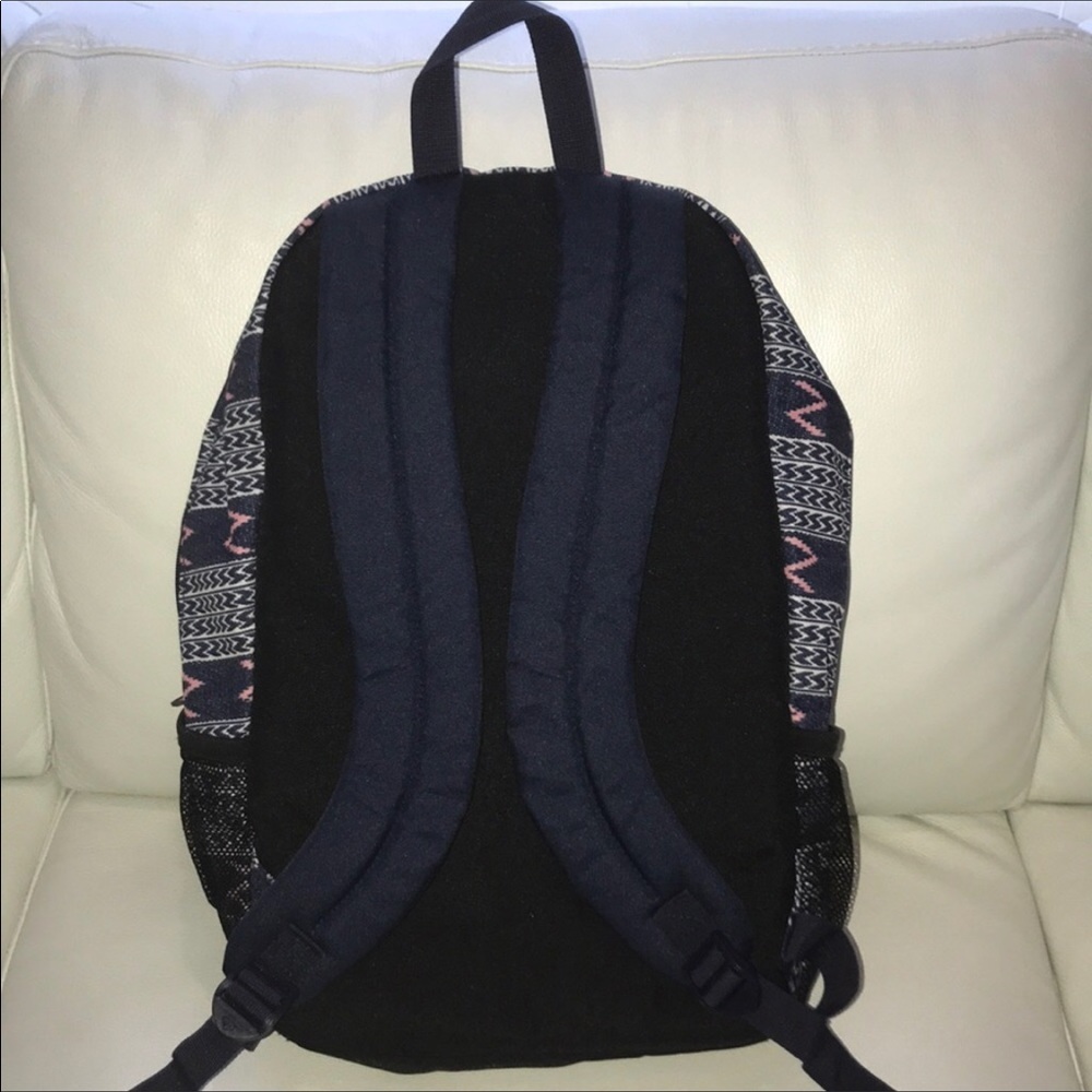 Roxy Aztec Print Navy Backpack - Picture 5 of 6